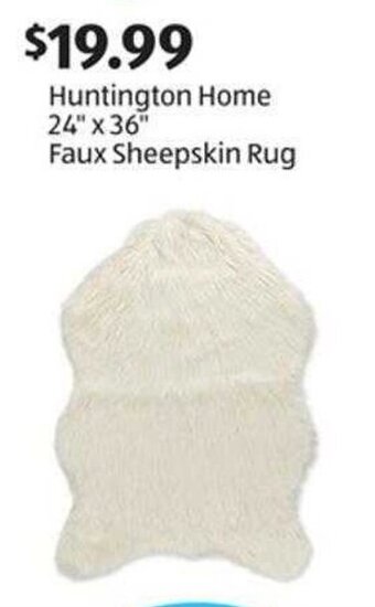 Aldi Huntington Home 24"x36" Faux Sheepskin Rug offer