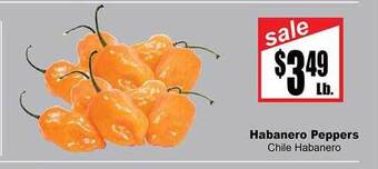 Rancho Markets Habanero peppers offer