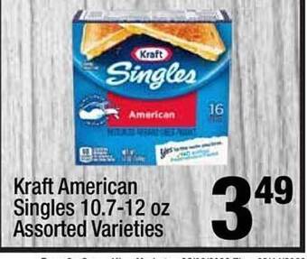 Super King Markets Kraft american singles offer