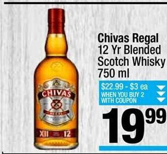 Super King Markets Chivas regal 12 yr blended scotch whisky offer