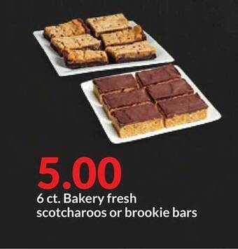Hy-Vee 6 ct. bakery fresh scotcharoos or brookie bars offer