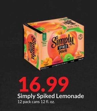 Hy-Vee Simply spiked lemonade offer
