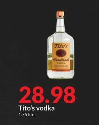 Hy-Vee Tito's vodka offer