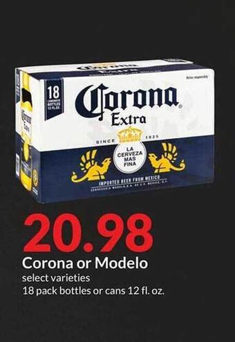 Hy-Vee Corona or modelo offer
