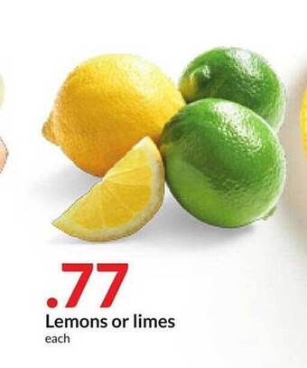 Hy-Vee Lemons or limes offer