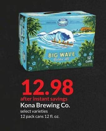 Hy-Vee Kona brewing co. offer