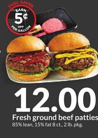 Hy-Vee Fresh ground beef patties offer