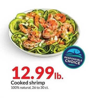 Hy-Vee Cooked shrimp offer