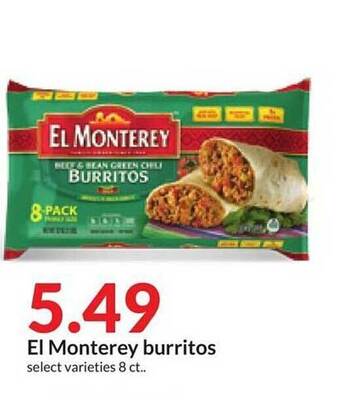 Hy-Vee El monterey burritos offer