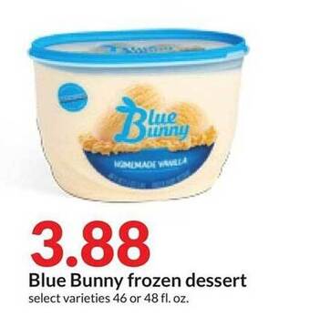 Hy-Vee Blue bunny frozen dessert offer