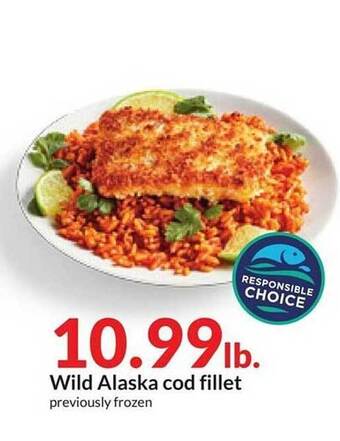 Hy-Vee Wild alaska cod fillet offer