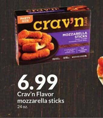 Hy-Vee Crav'n flavor mozzarella sticks offer