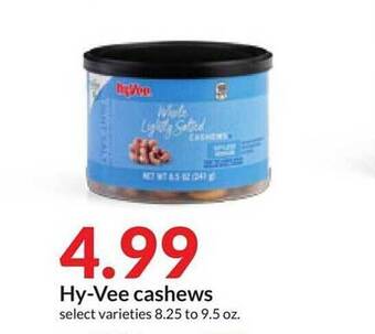 Hy-Vee Hy-vee cashews offer