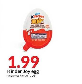 Hy-Vee Kinder joy egg offer
