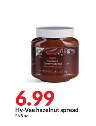 Hy-Vee Hy-vee hazelnut spread offer