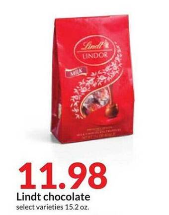 Hy-Vee Lindt chocolate offer