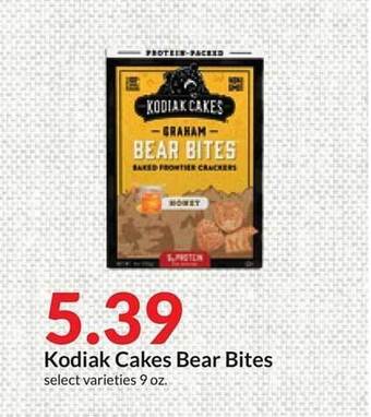 Hy-Vee Kodiak cakes bear bites offer