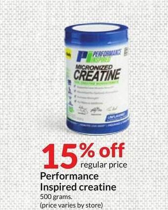 Hy-Vee Performance inspired creatine offer