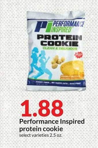 Hy-Vee Performance inspired protein cookie offer