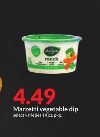 Hy-Vee Marzetti vegetable dip offer