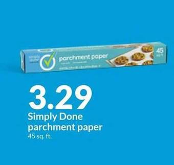 Hy-Vee Simply done parchment paper offer