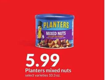 Hy-Vee Planters mixed nuts offer