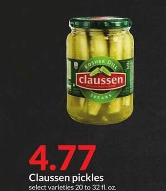 Hy-Vee Claussen pickles offer