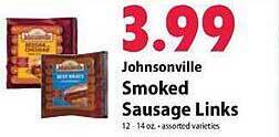 Festival Foods Johnsonville smoked sausage links offer