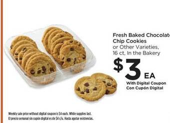 Food 4 Less Fresh baked chocolate chip cookies offer