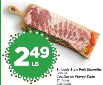 Food 4 Less St louis style pork spareribs offer