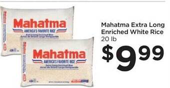 Food 4 Less Mahatma extra long enriched white rice offer