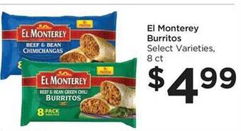 Food 4 Less El monterey burritos offer