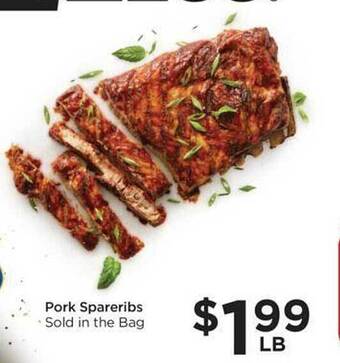 Food 4 Less Pork spareribs offer