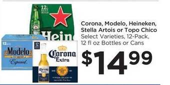 Food 4 Less Corona, modelo, heineken, stella artois or topo chico offer
