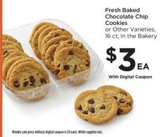 Food 4 Less Fresh baked chocolate chip cookies offer