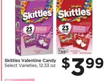 Food 4 Less Skittles valentine candy offer