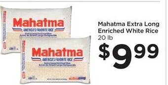 Foods Co Mahatma extra long enriched white rice offer