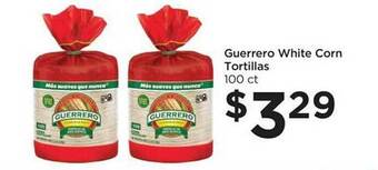 Foods Co Guerrero white corn tortillas offer