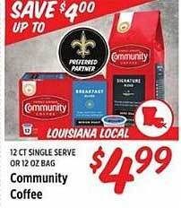 Rouses Community coffee offer