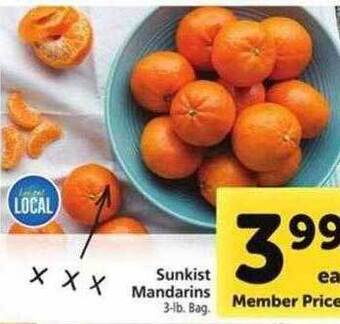 Safeway Sunkist mandarins offer