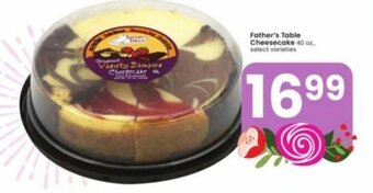 Albertsons Father's Table Cheesecake 40 oz offer