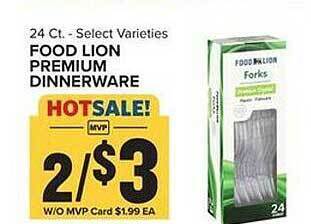 Food Lion Food lion premium dinnerware offer
