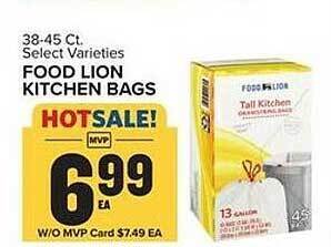 Food Lion Food lion kitchen bags offer