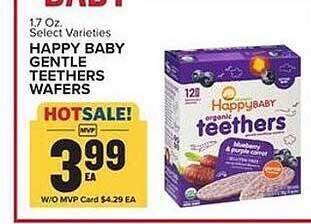 Food Lion Happy baby gentle teethers wafers offer