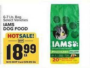Food Lion Iams dog food offer