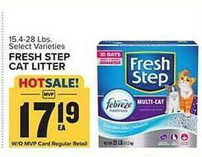 Food Lion Fresh step cat litter offer