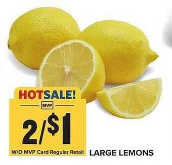 Food Lion Large lemons offer