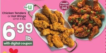 Albertsons Chicken Tenders or Hot Wings offer
