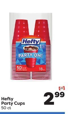 Weis Markets Hefty party cups offer