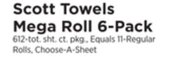 ShopRite Towels mega roll 6-pack offer